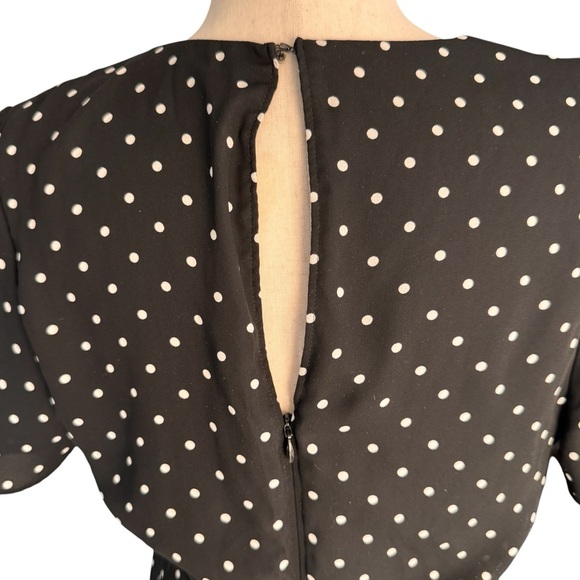 Express Polka Dot Black Dress - Picture 6 of 8